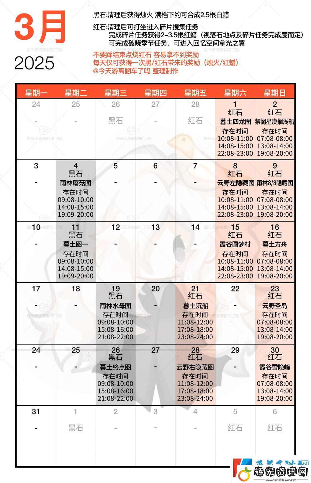 光遇3月紅石碎片在哪里呢